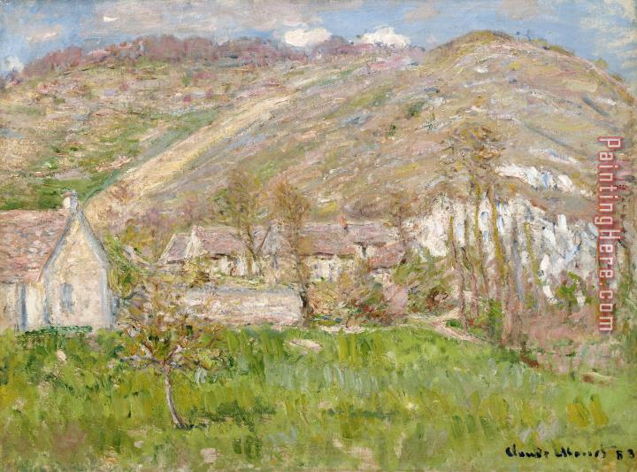 Claude Monet Hamlet on the Cliffs near Giverny